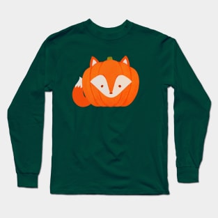 Pumpkin Fox Long Sleeve T-Shirt